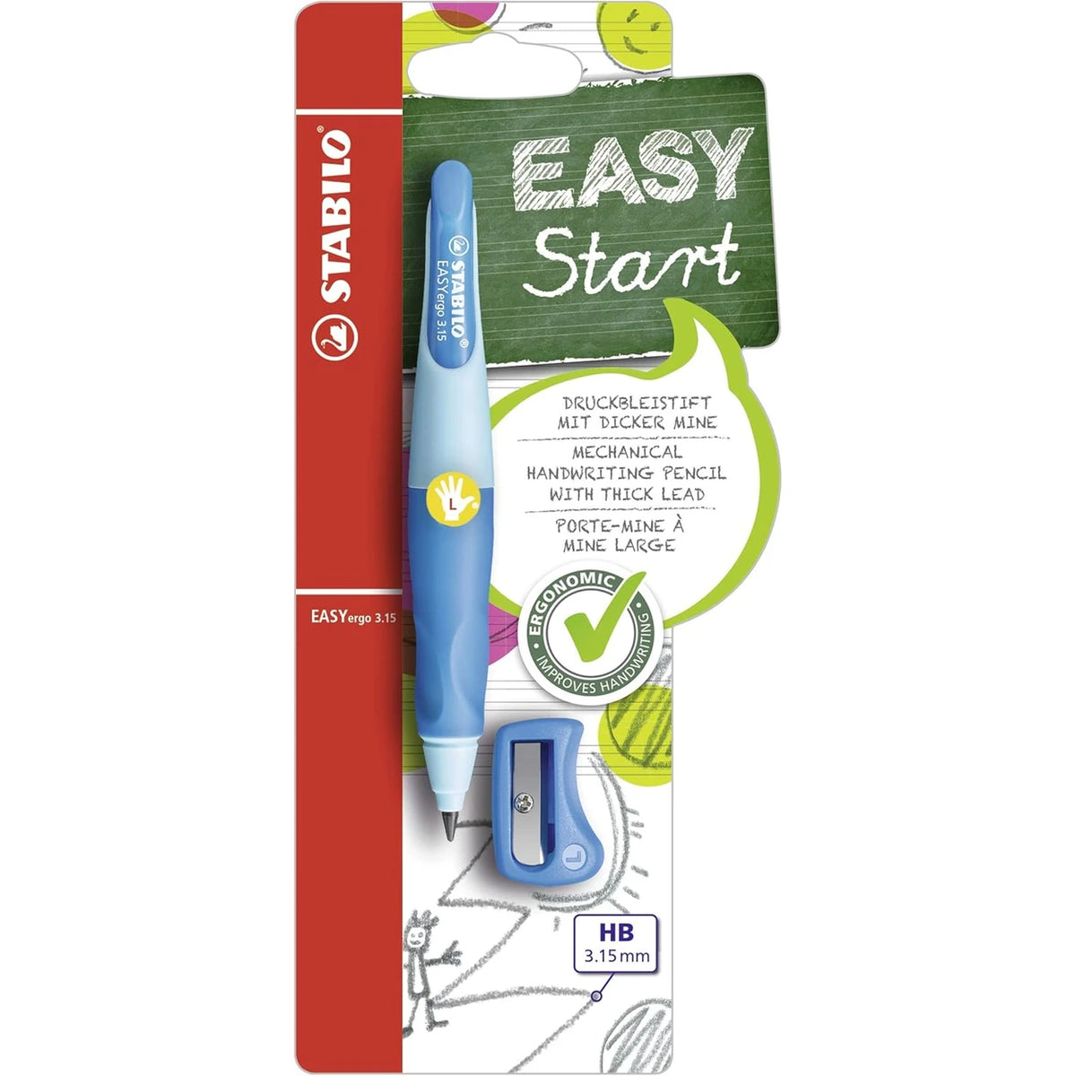 Stabilo Easyergo 3.15 Ergonomic Mechanical Pencil Left-Handed