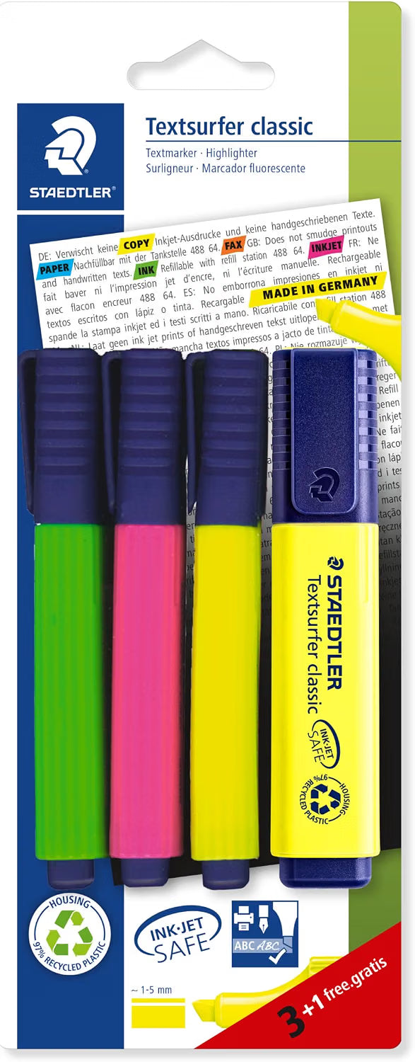 Staedtler Textsurfer Classic 4 Pack