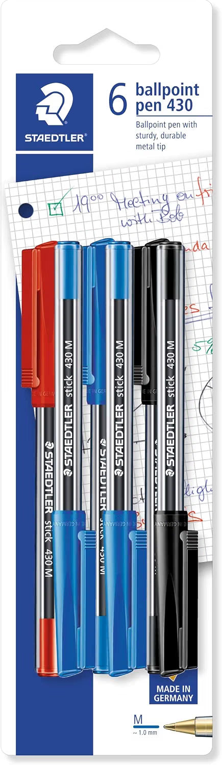 Staedtler Ballpoint Pen 430 6pk