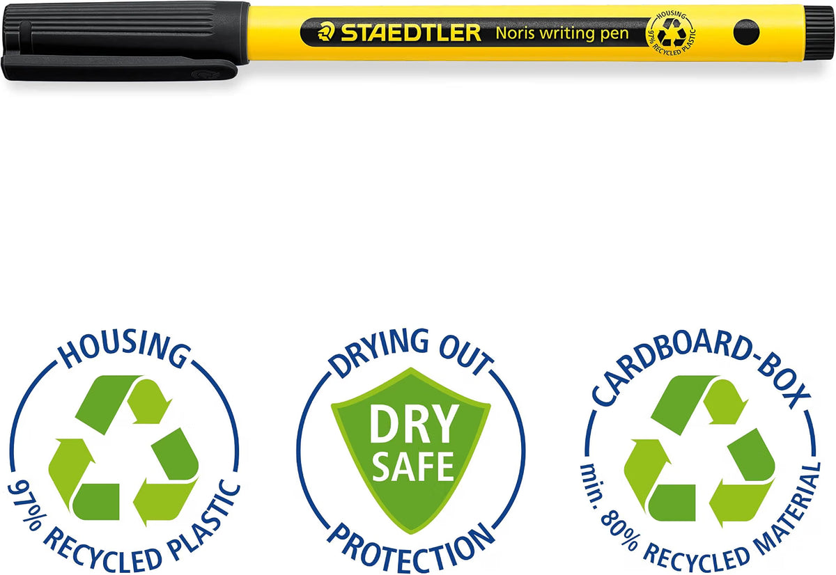Staedtler Noris Writing Pen Assorted Colours 4pk