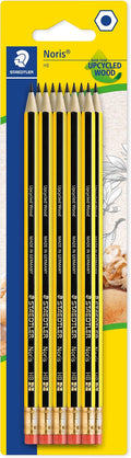 Staedtler Noris 122 Graphite Pencil with eraser tip 10 pk