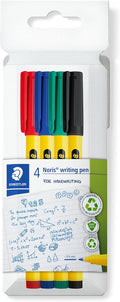 Staedtler Noris Writing Pen Assorted Colours 4pk