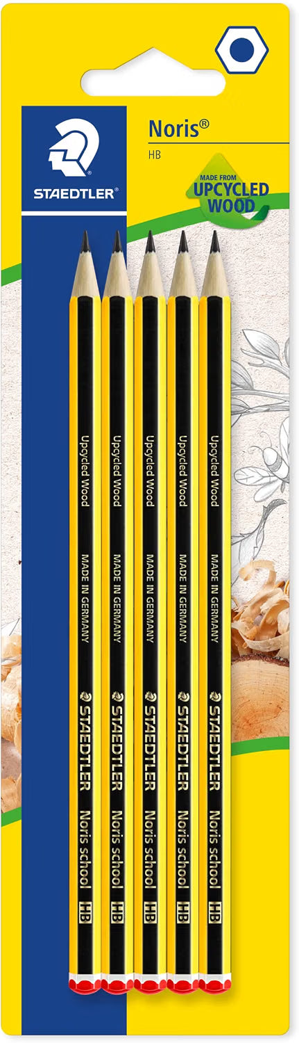 Staedtler Noris School Graphite Pencils - HB Degree 5pk