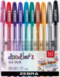 Zebra Pen Doodlerz Glitter Gel Stick Pen 10pk