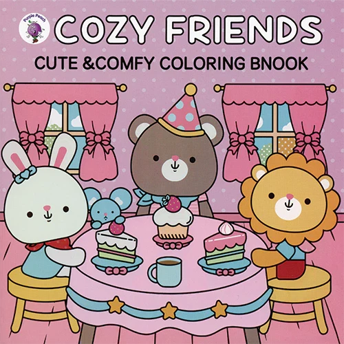 Cozy Friends Cute & Comfy Colouring Book