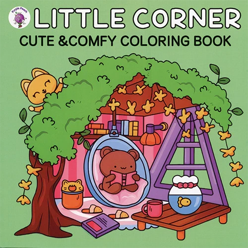 Little Corner Cute & Comfy Colouring Book