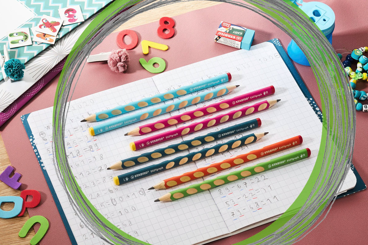 Stabilo Easygraph HB Pencil Left-Handed 2pk