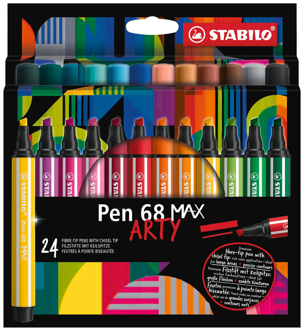 Stabilo Fibre-Tip Pen 68 Max Arty Chisel Tip