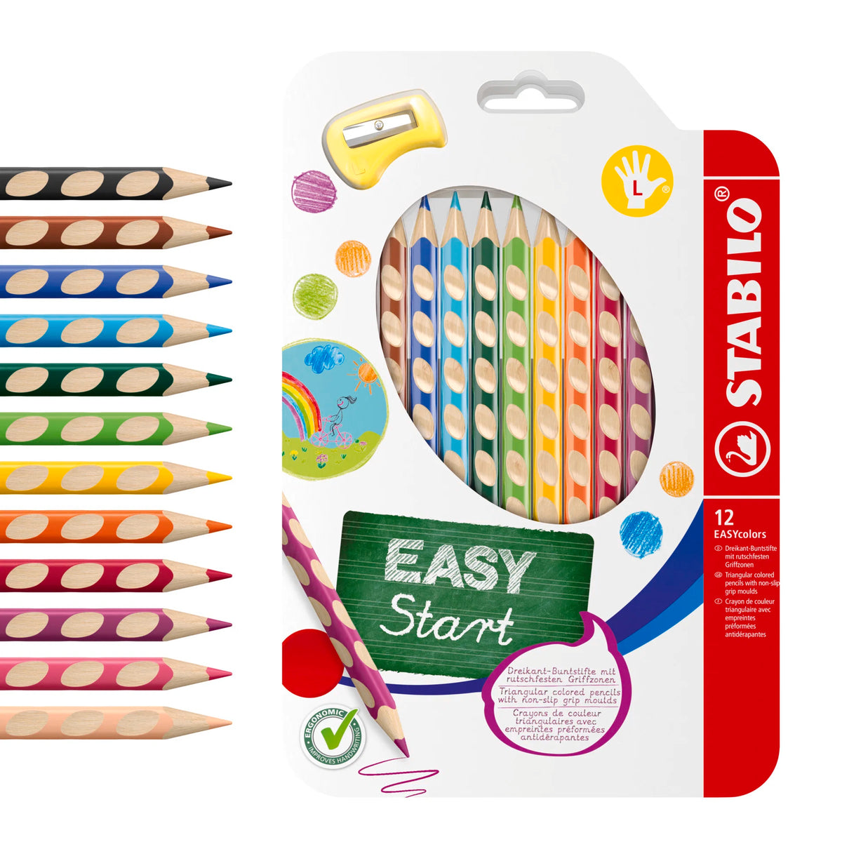 STABILO EASYcolors Colored Pencils 12pk