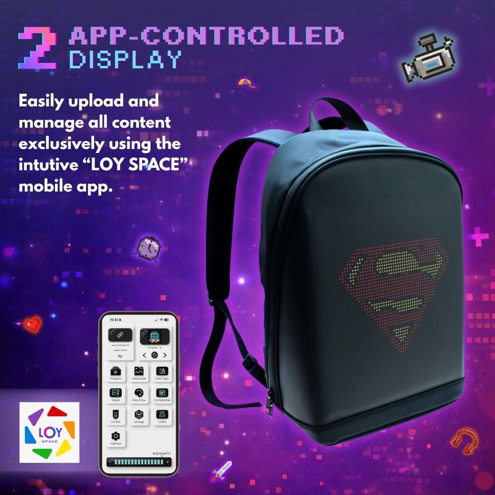 Toyfinity LED Screen Backpack