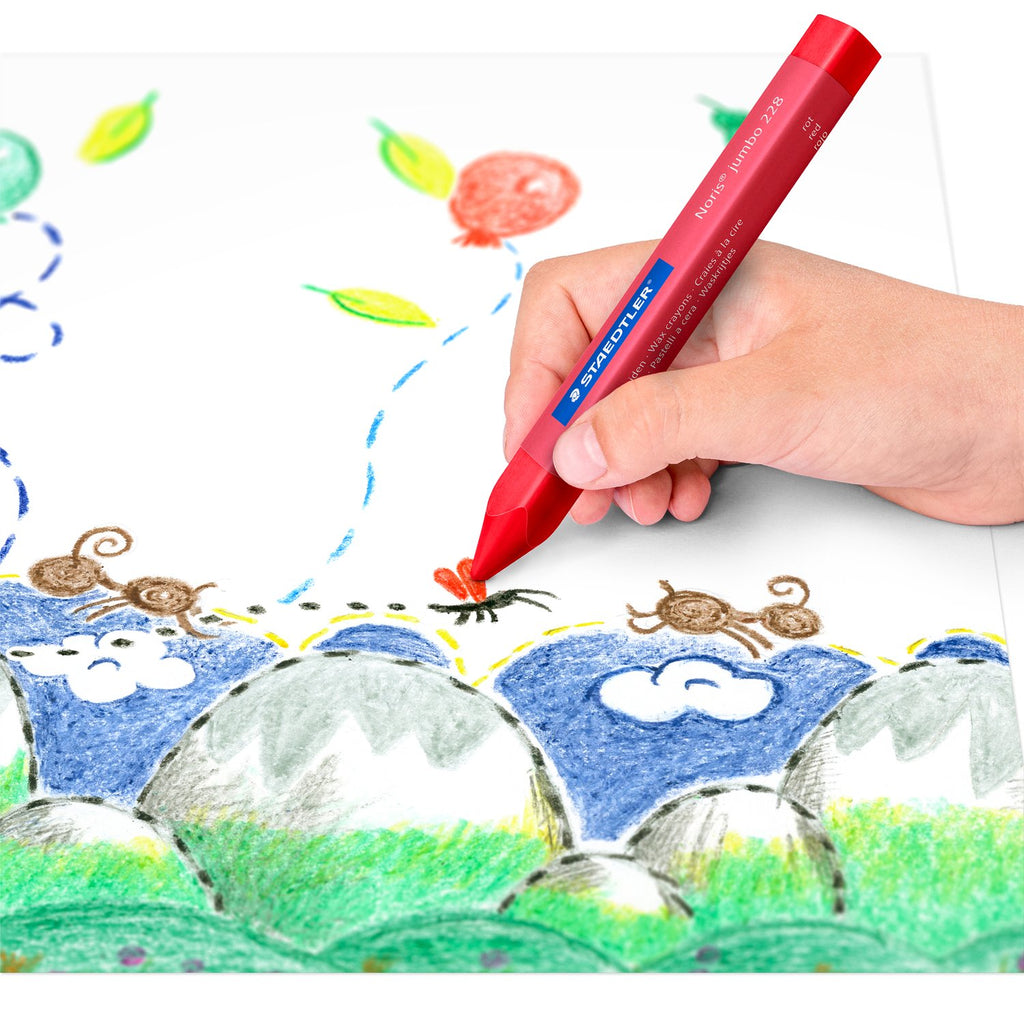 Staedtler Noris Jumbo Wax Crayons 12 Pack