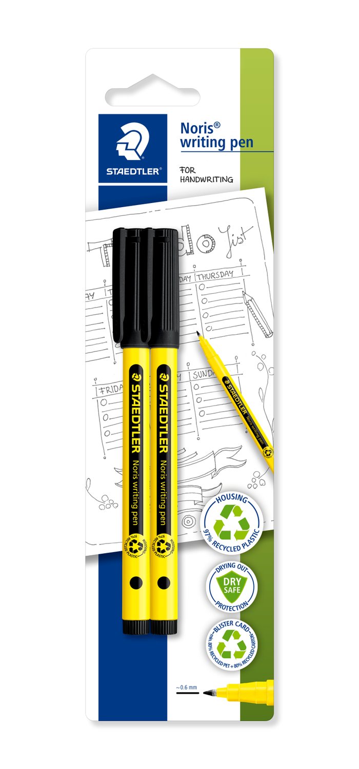 Staedtler Noris Writing Pen 2pk