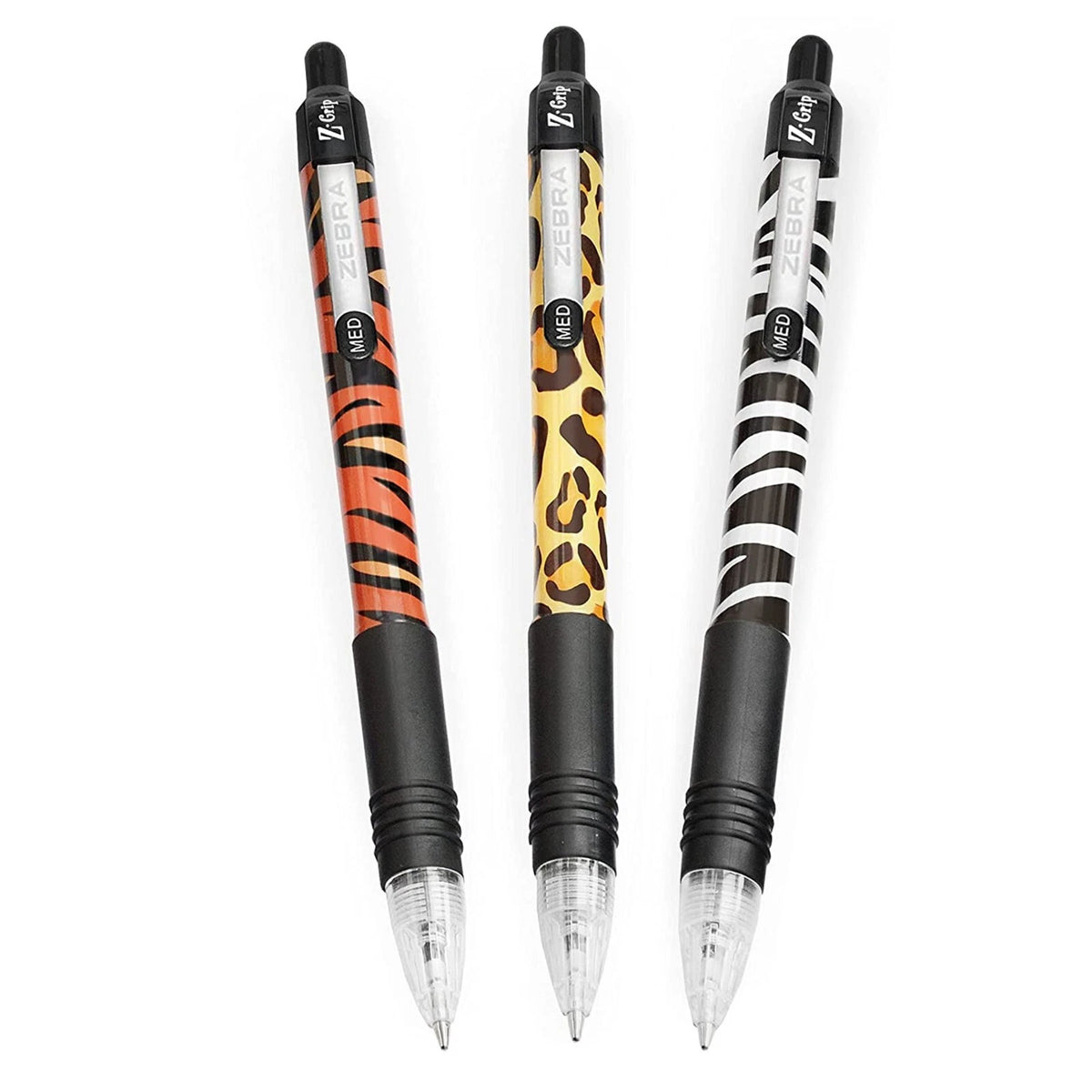 Zebra Pen Z-GRIP Smooth Black Ink Ballpoint Pens 3pk